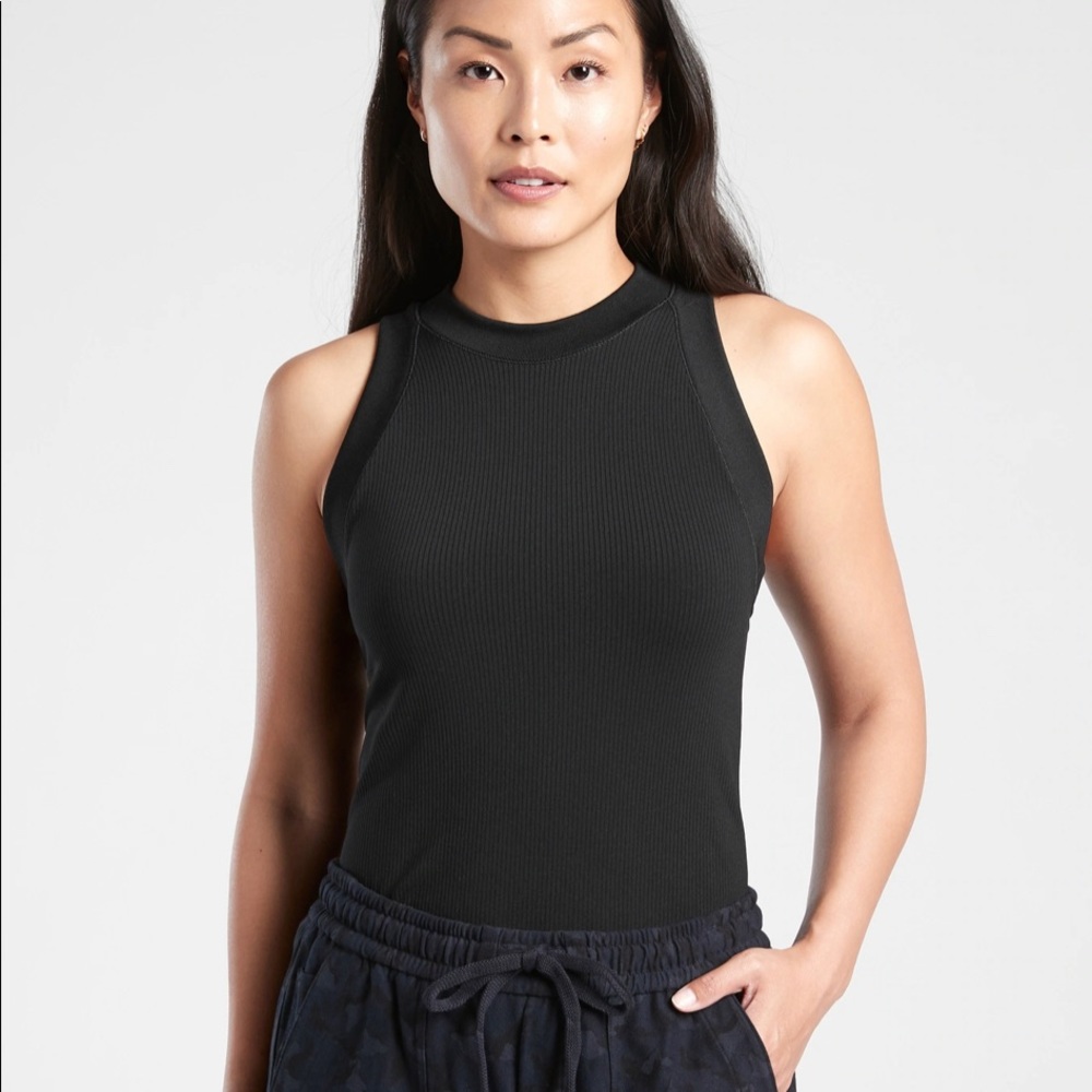 Athleta black renew racerback tank.